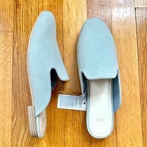NWT Denim Mules